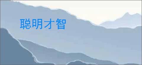 聪明才智
